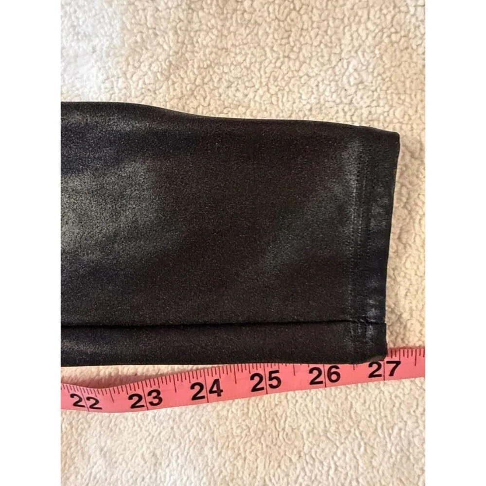 Spanx faux leather legging. Sz M. Punk, rock and roll, moto, Bikercore, goth
